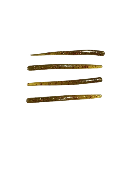 C&M 4.5" Straight Tail Drop Worm (Pack Of 8)